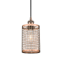 Innovations Lighting Nestbrook 5" Wide Cage Mini Pendant with Shade Antique Copper