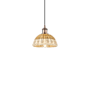 Innovations Lighting Bristol Natural II 8" Wide Mini Pendant Antique Copper / Natural