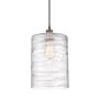 Innovations Lighting Cobbleskill 9" Wide Mini Pendant Deco Swirl / Black Antique Brass