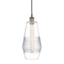 Innovations Lighting Windham 7" Wide Mini Pendant with Shade Black Antique Brass / Clear
