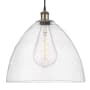 Innovations Lighting Bristol Glass 16" Wide pendant with Shade Black Antique Brass / Seedy