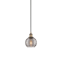 Innovations Lighting Athens Deco Swirl 6" Wide Suspension Mini Pendant Brushed Brass