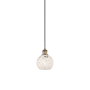 Innovations Lighting White Mouchette 6" Wide Suspension Mini Pendant Brushed Brass