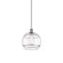 Innovations Lighting Rochester 12" Wide Suspension Pendant Brushed Brass / Clear
