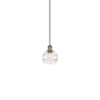 Innovations Lighting Rochester 6" Wide Suspension Mini Pendant Brushed Brass / Clear