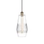 Innovations Lighting Windham 7" Wide Mini Pendant with Shade Brushed Brass / Clear
