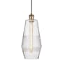Innovations Lighting Windham 7" Wide Mini Pendant with Shade Brushed Brass / Seedy
