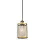 Innovations Lighting Nestbrook 5" Wide Cage Mini Pendant with Shade Brushed Brass