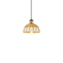 Innovations Lighting Bristol Natural II 8" Wide Mini Pendant Brushed Brass / Natural