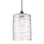 Innovations Lighting Cobbleskill 9" Wide Mini Pendant Deco Swirl / Matte Black