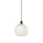 Innovations Lighting White Mouchette 10" Wide Suspension Pendant Matte Black