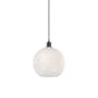 Innovations Lighting White Mouchette 12" Wide Suspension Pendant Matte Black