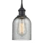 Innovations Lighting Caledonia Single Light 5" Wide Mini Pendant Matte Black / Charcoal