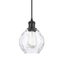 Innovations Lighting Waverly 6" Wide Mini Pendant Clear / Matte Black