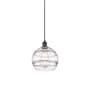Innovations Lighting Rochester 10" Wide Suspension Pendant Matte Black / Clear