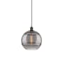Innovations Lighting Rochester 12" Wide Suspension Pendant Matte Black / Smoked