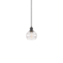 Innovations Lighting Rochester 6" Wide Suspension Mini Pendant Matte Black / Clear