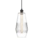 Innovations Lighting Windham 7" Wide Mini Pendant with Shade Matte Black / Clear