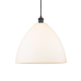 Innovations Lighting Bristol Glass 16" Wide pendant with Shade Matte Black / Matte White