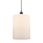 Innovations Lighting Cobbleskill 9" Wide Mini Pendant Matte White / Oil Rubbed Bronze