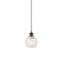 Innovations Lighting White Mouchette 6" Wide Suspension Mini Pendant Oil Rubbed Bronze