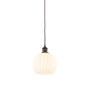 Innovations Lighting White Venetian 8" Wide Suspension Mini Pendant Oil Rubbed Bronze