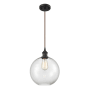 Innovations Lighting Large Athens 10" Wide Mini Pendant - Cord Suspension Oil Rubbed Bronze / Clear