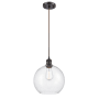 Innovations Lighting Large Athens 10" Wide Mini Pendant - Cord Suspension Oil Rubbed Bronze / Seedy