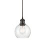 Innovations Lighting Athens 6" Wide Mini Pendant with Shade Oil Rubbed Bronze / Seedy