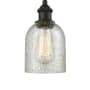Innovations Lighting Caledonia Single Light 5" Wide Mini Pendant Oil Rubbed Bronze / Mica