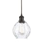 Innovations Lighting Waverly 6" Wide Mini Pendant Clear / Oil Rubbed Bronze