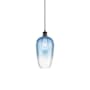 Innovations Lighting Brookhaven Flute 7" Wide Mini Pendant Oil Rubbed Bronze / Sapphire Blue