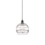Innovations Lighting Rochester 10" Wide Suspension Pendant Oil Rubbed Bronze / Clear