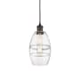 Innovations Lighting Vaz 6" Wide Mini Pendant with Shade Oil Rubbed Bronze / Clear