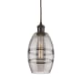 Innovations Lighting Vaz 6" Wide Mini Pendant with Shade Oil Rubbed Bronze / Light Smoke