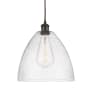 Innovations Lighting Bristol Glass 12" Wide pendant with Shade Oil Rubbed Bronze / Seedy
