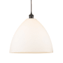 Innovations Lighting Bristol Glass 16" Wide pendant with Shade Oil Rubbed Bronze / Matte White