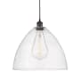 Innovations Lighting Bristol Glass 16" Wide pendant with Shade Oil Rubbed Bronze / Seedy