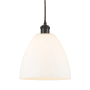 Innovations Lighting Bristol 9" Wide Mini Pendant Oil Rubbed Bronze / Matte White