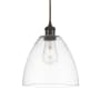 Innovations Lighting Bristol 9" Wide Mini Pendant Oil Rubbed Bronze / Clear