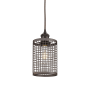 Innovations Lighting Nestbrook 5" Wide Cage Mini Pendant with Shade Oil Rubbed Bronze