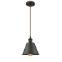 Innovations Lighting Smithfield Single Light 7" Wide Mini Pendant Oiled Rubbed Bronze / Metal Shade