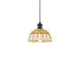Innovations Lighting Bristol Natural II 8" Wide Mini Pendant Oil Rubbed Bronze / Natural