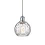 Innovations Lighting Athens 6" Wide Mini Pendant Polished Chrome / Clear Water Glass