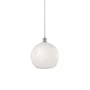 Innovations Lighting White Mouchette 12" Wide Suspension Pendant Polished Chrome