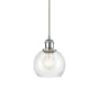 Innovations Lighting Athens 6" Wide Mini Pendant with Shade Polished Chrome / Seedy