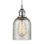 Innovations Lighting Caledonia Single Light 5" Wide Mini Pendant Polished Chrome / Mica