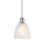Innovations Lighting Castile 6" Wide Mini Pendant White / Polished Chrome