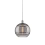Innovations Lighting Rochester 12" Wide Suspension Pendant Polished Chrome / Smoked