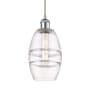 Innovations Lighting Vaz 6" Wide Mini Pendant with Shade Polished Chrome / Clear